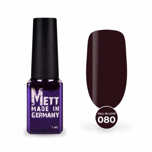 Гель-лак Mett Expert Fall in love collection №080 Червоно-чорний 7 г