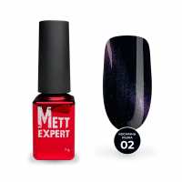 Гель-лак Mett Expert Katze 5D №02 Бірюзово-чорний 7 г