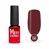 Гель-лак Mett Expert Wine not №131 Фалунський червоний з дрібним шиммером 7 г