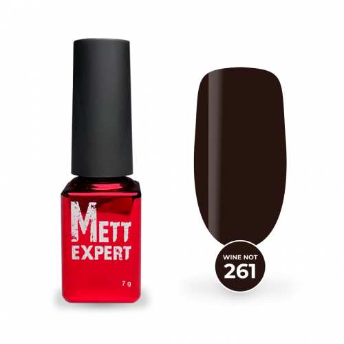 Гель-лак Mett Expert Wine not №261 Бордово-коричневий 7 г