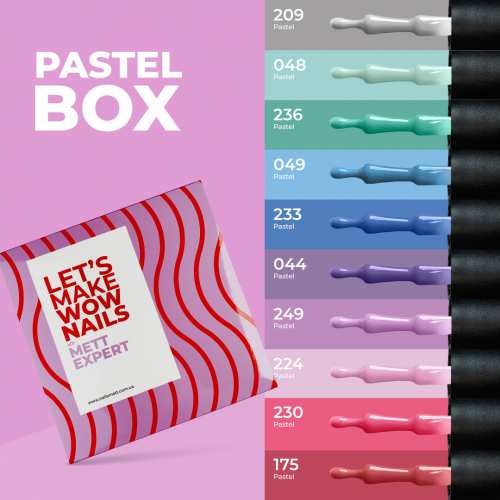 Набір гель-лаків Mett Expert PASTEL WOW box 10*7g
