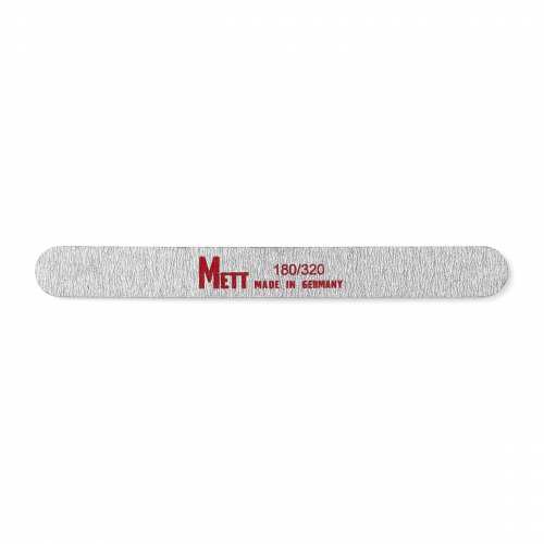 Двостороння пилка для нігтів Mett Expert 180/320 на дерев'яній основі