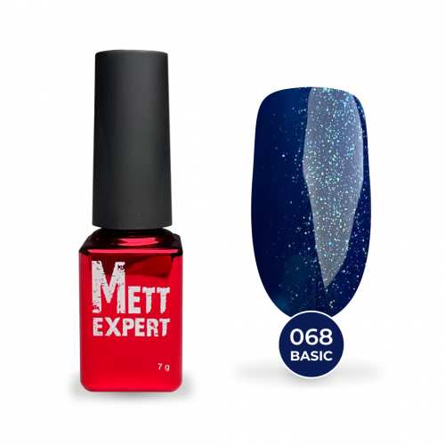 Гель-лак Mett Expert №068 Темно-синій із шиммером 7 г