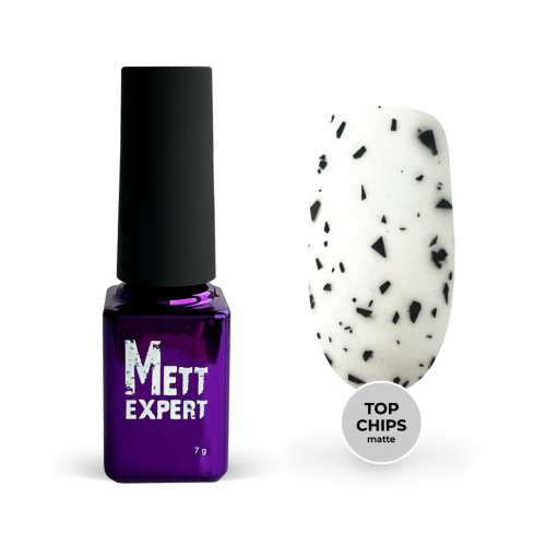 Топ CHIPS Matte Mett Expert матовий з крихтою «Перепелине яйце» 7 г