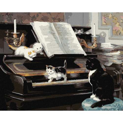 Картина за номерами - Музиканти ©Henriette Ronner-Knip