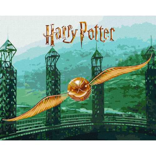 Картина за номерами - Harry Potter: Золотий Снітч з фарбами металік extra ©Warner Bros.