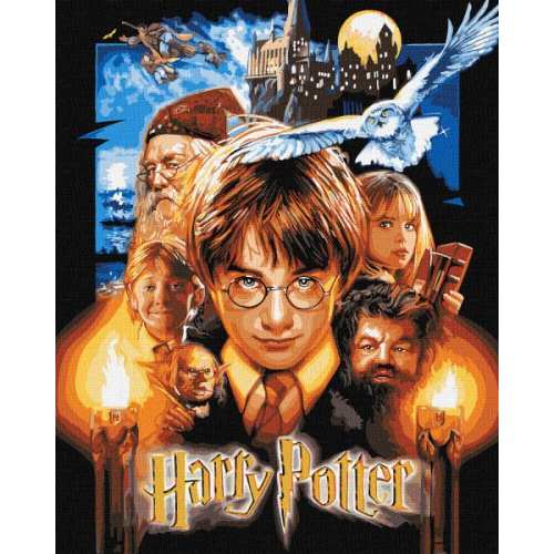 Картина за номерами - Harry Potter: Постер з фарбами металік ©Warner Bros.