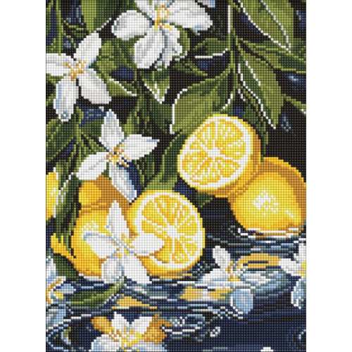 Алмазна мозаїка - Лимони в розрізі ©art_selena_ua