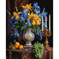 Картина за номерами - Розкішні іриси ©sophiia_іllustrations