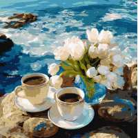 Картина за номерами - Морська кава ©art_selena_ua