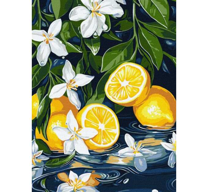 Картина за номерами - Лимон у розрізі ©art_selena_ua