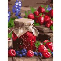 Картина за номерами - Малинове варення ©art_selena_ua