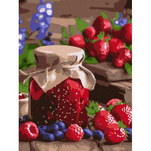 Картина за номерами - Малинове варення ©art_selena_ua