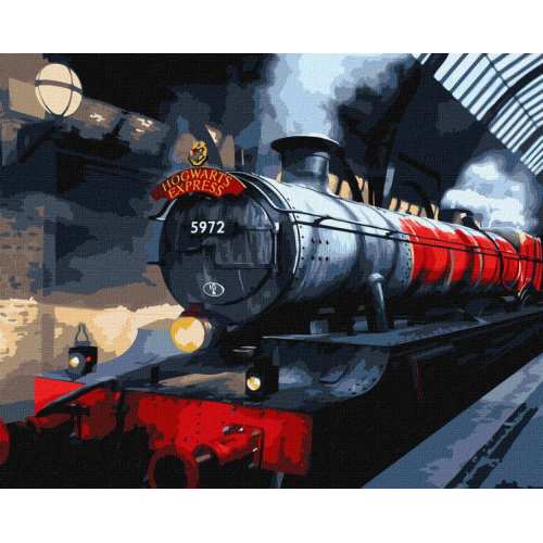 Картина за номерами - Harry Potter: Гоґвортський експрес з фарбами металік extra ©Warner Bros.