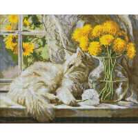 Алмазна мозаїка - Муркотливе сонце ©art_selena_ua