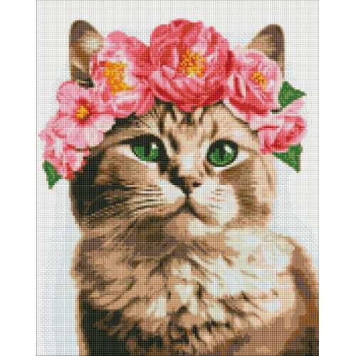 Алмазна мозаїка - Витончена кішечка ©art_selena_ua