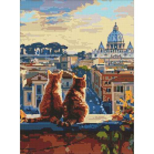 Алмазна мозаїка - Котики у Римі ©art_selena_ua
