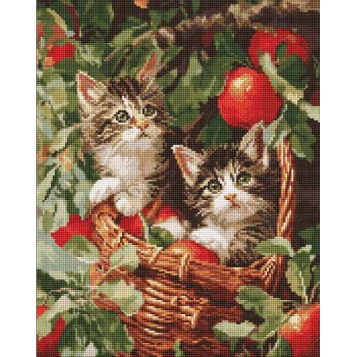 Алмазна мозаїка - Коти у кошику ©art_selena_ua