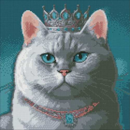 Алмазна мозаїка - Гордий король з голограмними стразами (AB) ©art_selena_ua