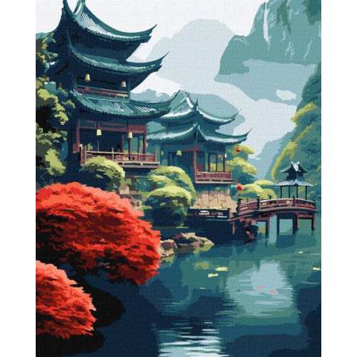 Картина за номерами - Ранок у горах ©art_selena_ua