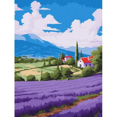 Картина за номерами - Лавандові простори ©art_selena_ua