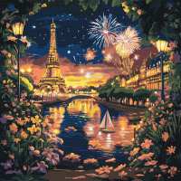 Картина за номерами - Салюти Парижу ©art_selena_ua