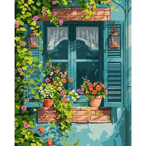 Картина за номерами - Будинок у саду ©art_selena_ua