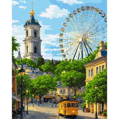 Картина за номерами - Колесо і дзвіниця ©art_selena_ua
