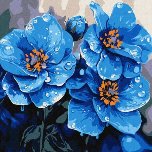 Картина за номерами - Фіалки щоранку ©art_selena_ua