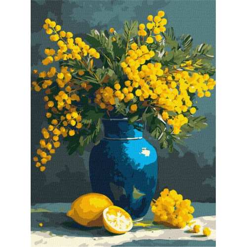 Картина за номерами - Мімоза та лимони ©art_selena_ua