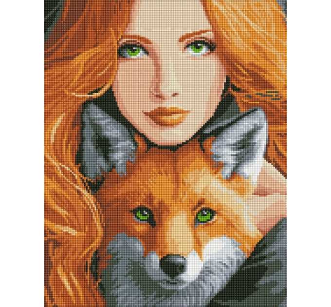 Алмазна мозаїка - Вогняна лисиця ©art_selena_ua