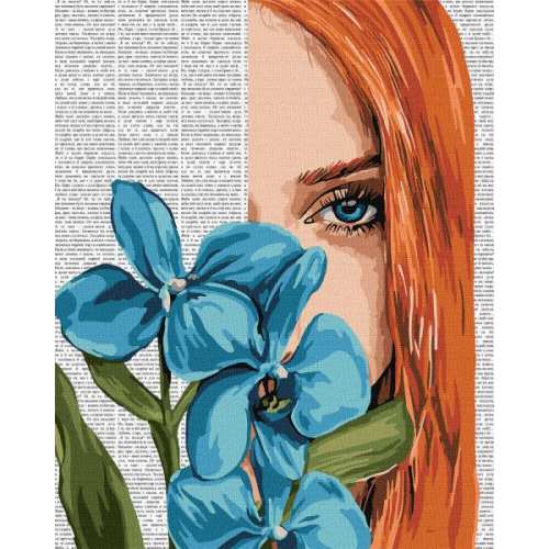Картина за номерами - Барвиста поезія: Блакитна орхідея ©art_selena_ua