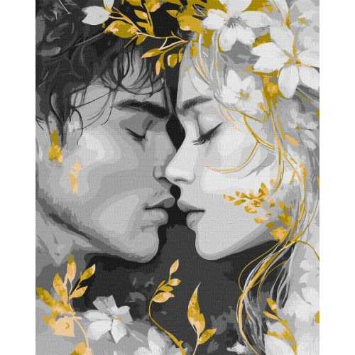 Картина за номерами - Погляд губами з фарбами металік extra ©art_selena_ua