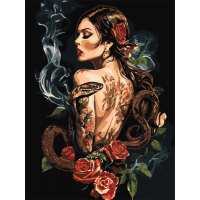 Картина за номерами - Трояндова ворожка ©art_selena_ua