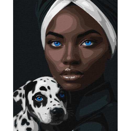 Картина за номерами - Блакитний погляд ©art_selena_ua