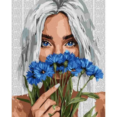 Картина за номерами - Барвиста поезія: Волошки ©art_selena_ua