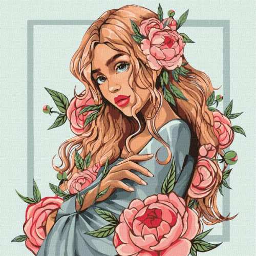 Картина за номерами - Весняна квітка ©lien_illustration
