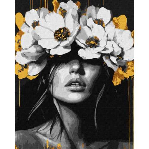 Картина за номерами - Пелюсткова гармонія з фарбами металік extra ©victoria_art