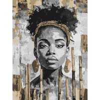 Картина за номерами - Екзотичний монохром ©art_selena_ua