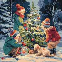 Картина за номерами - Ялинка дружби ©art_selena_ua