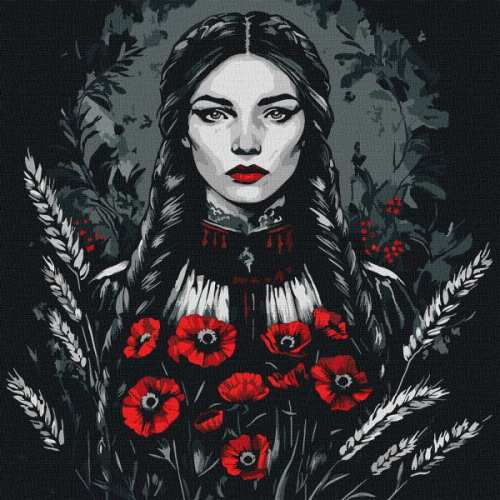 Картина за номерами - Жіноча сила ©art_selena_ua