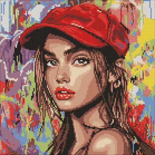 Алмазна мозаїка - Сучасна Червона шапочка ©art_selena_ua