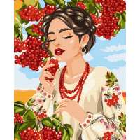 Картина за номерами - Червона калина ©krizhanskaya