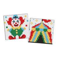 Алмазна мозаїка на стікері - Професії. Клоун, набір із 2 сюжетів