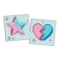 Алмазна мозаїка на магніті - Зірка і розбите серце, набір із 2 сюжетів