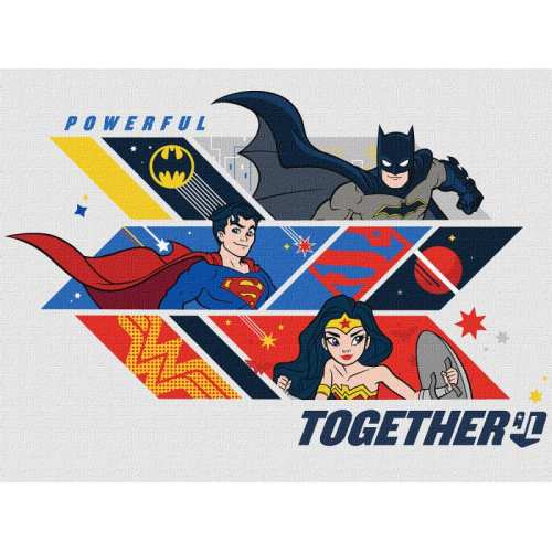 Картина за номерами - Super Friends: Powerful together ©Warner Bros.