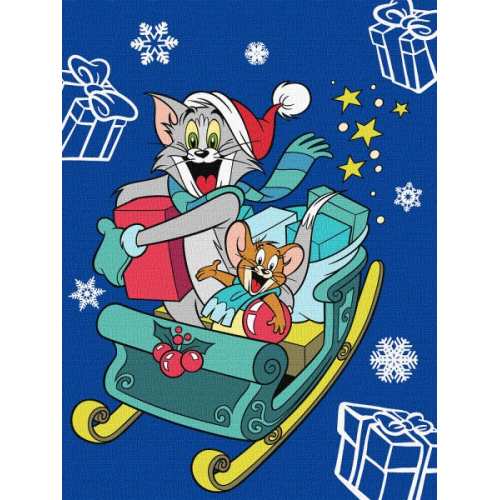 Картина за номерами - Tom and Jerry: на санчатах ©Warner Bros.