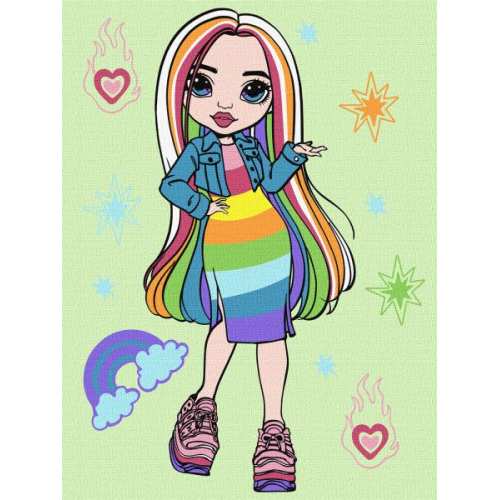 Картина за номерами - Rainbow High Amaya Raine