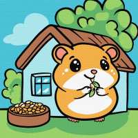 Картина за номерами - Хом'ячок ©art_selena_ua