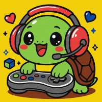 Картина за номерами - Черепашка геймер ©art_selena_ua